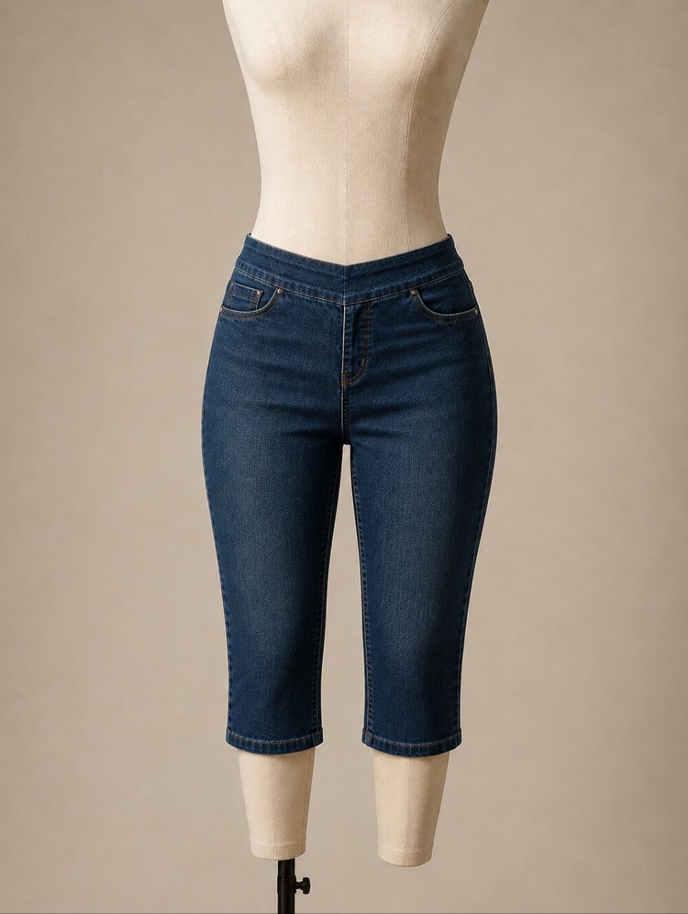Reitmans The Original Comfort Dark Wash Denim Capri Jeans Size 30 Petite